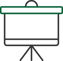 Projector Screen Creative Icon Design vector