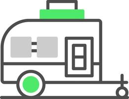 diseño de icono creativo de caravana vector