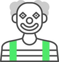 diseño de icono creativo de payaso vector