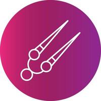 Knitting Needles Creative Icon Design vector