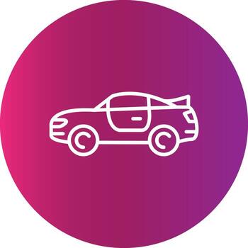 diseño de icono creativo cupé vector