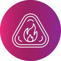 Flame Creative Icon Design vector