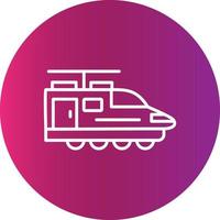 Electric Train Creative Icon Design vector