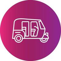 diseño de icono creativo de rickshaw vector