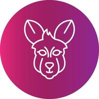 Kangaroo Creative Icon Design vector
