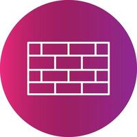 Brick Wall Creative Icon Design vector