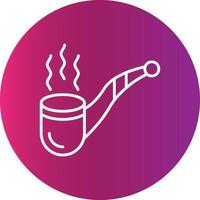 Pipe Cigar Creative Icon Design vector