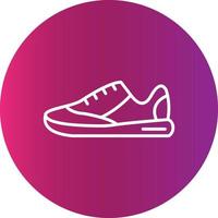 diseño de icono creativo de zapatillas vector