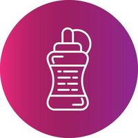 Water Bottle Creative Icon Design vector
