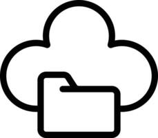 ilustración de vector de archivo de nube en un fondo. símbolos de calidad premium. iconos vectoriales para concepto y diseño gráfico.