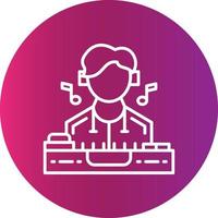 DJ Creative Icon Design vector