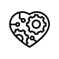 Ilustración de vector de ajuste de corazón en un fondo. Símbolos de calidad premium. Iconos de vector para concepto y diseño gráfico.