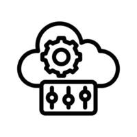 cloud setting vector illustration on a background.Premium quality symbols.vector icons for concept and graphic design.