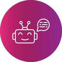 Chatbot Creative Icon Design vector