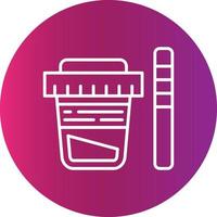 Urine Test Creative Icon Design vector