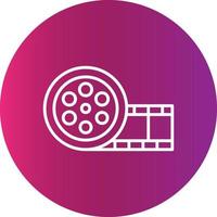 Film Strip Creative Icon Design vector