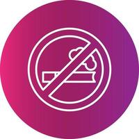 No Smoking Creative Icon Design vector