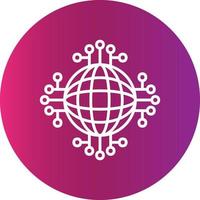 Global Network Creative Icon Design vector