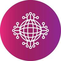 Global Network Creative Icon Design vector