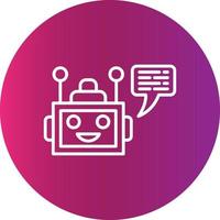 Chatbot Creative Icon Design vector