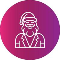 diseño de icono creativo de santa claus vector