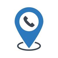 call location vector illustration on a background.Premium quality symbols.vector icons for concept and graphic design.