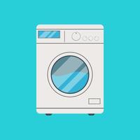Washing machine in flat style vector