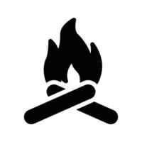 campfire vector illustration on a background.Premium quality symbols.vector icons for concept and graphic design.