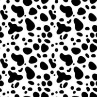 Irregular black dots pattern. Seamless hand drawn graphic print. vector