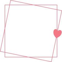 Valentine Heart Frame vector