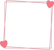 Valentine Heart Frame vector