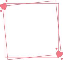 Valentine Heart Frame vector