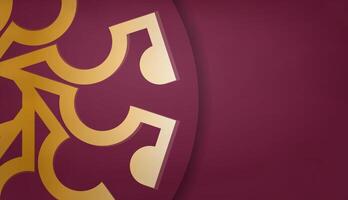 A gold and maroon logo with a star on it vector