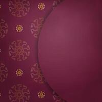 A purple background with a circular pattern vector
