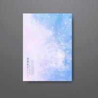 Cards with abstract watercolor background. Design for your cover, date, postcard, banner, logo. vector