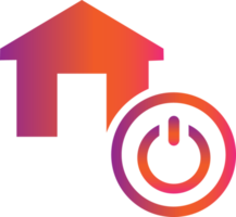 Power-Home-Gradient-Symbol png