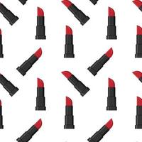 Seamless pattern with red lipstick. vector illustration