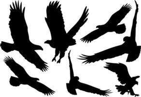 Flying bird silhouette vector for websites, graphics related artwork