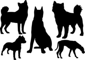 Dog silhouette vector for websites, graphics related artwork