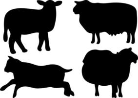 Sheep silhouette vector for websites, graphics related artwork