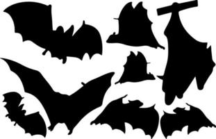 Bat silhouette vector for websites, graphics related artwork