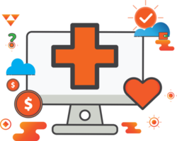 health computer illustration png