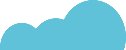 ícone de nuvem azul png