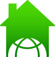 icône de la maison verte png
