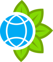 green with leaf icon png