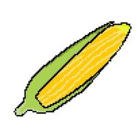 pixel pp icon vegetable corn vector