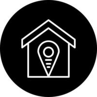 Accomodation Pin Point Vector Icon