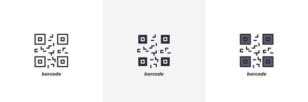 barcode icon. Line, solid and filled outline colorful version, outline and filled vector sign. Idea Symbol, logo illustration. Vector graphics