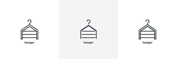 hanger icon. Line, solid and filled outline colorful version, outline and filled vector sign. Idea Symbol, logo illustration. Vector graphics