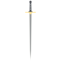 Needle Sword One Handed Two Side Sharp Classic Weapon png